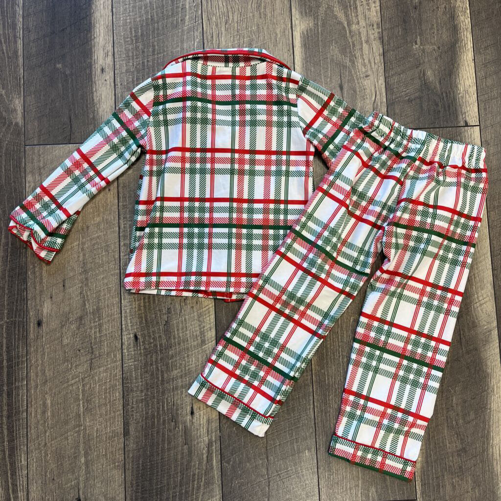 PLAID BUTTON UP PJ 2P- NEW