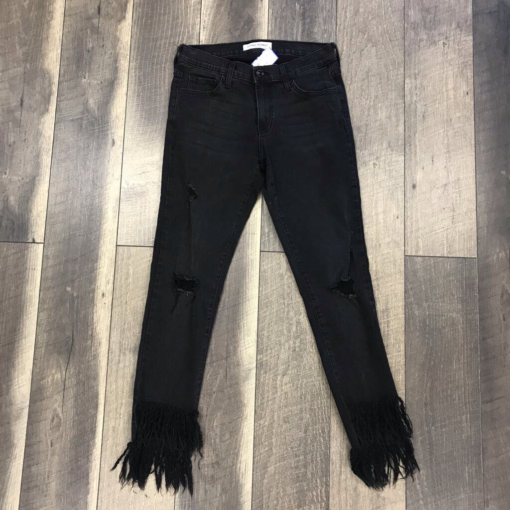 BLK SCARECROW FRAY SKINNY