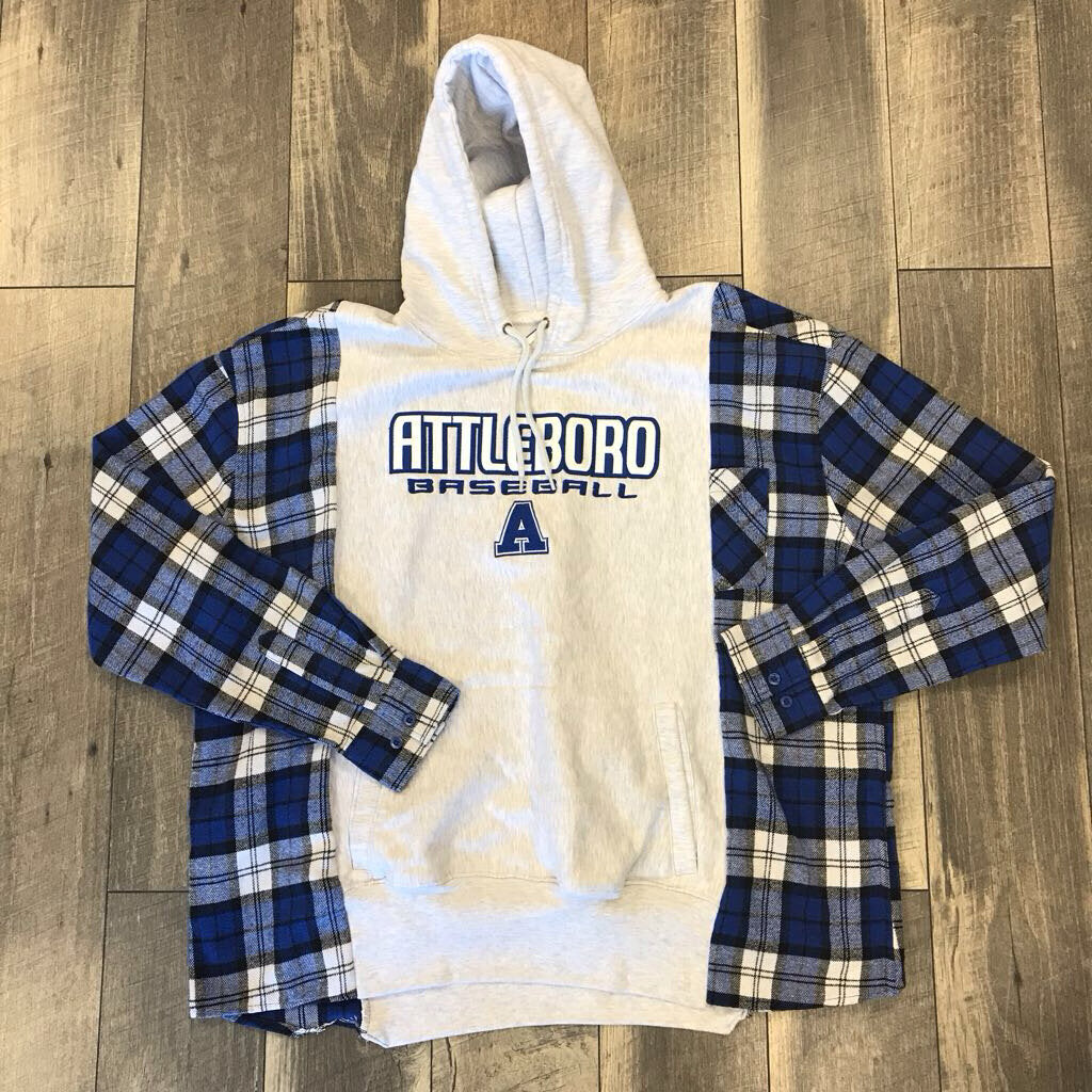 ATTLEBORO UPCYCLED HOODED FLANNEL