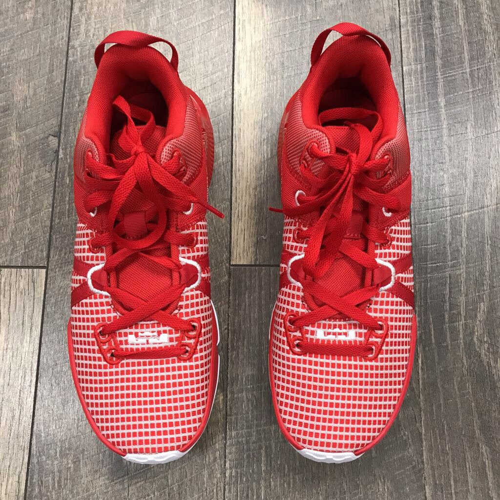 RED LEBRON SNEAKERS