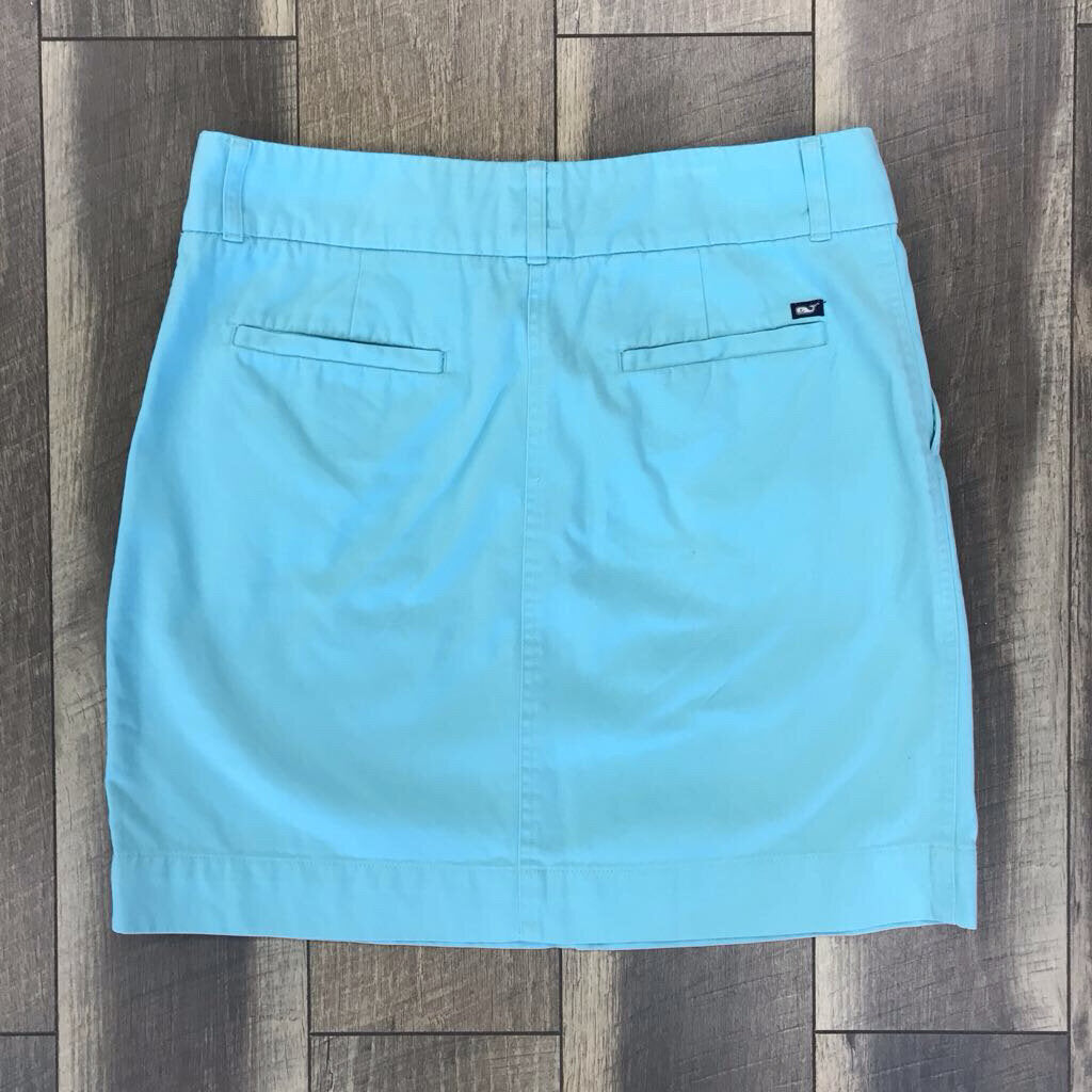 TEAL CHINO SKIRT