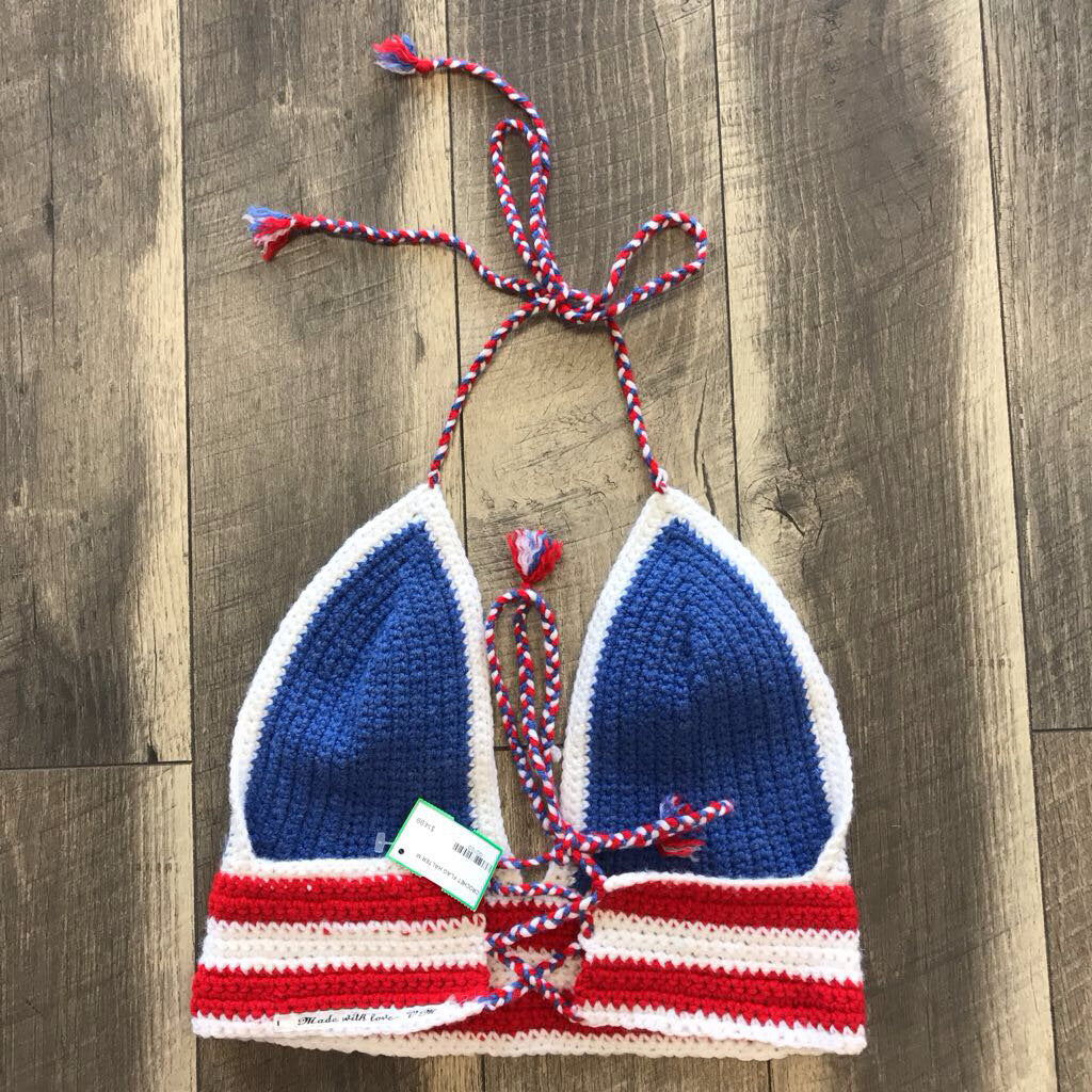 CROCHET FLAG HALTER