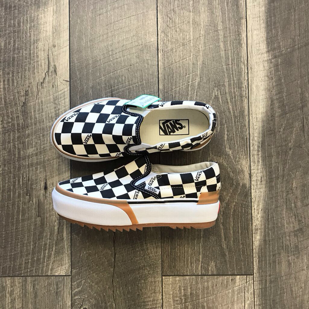 CHECKERED ERA STACKED SLIP ON