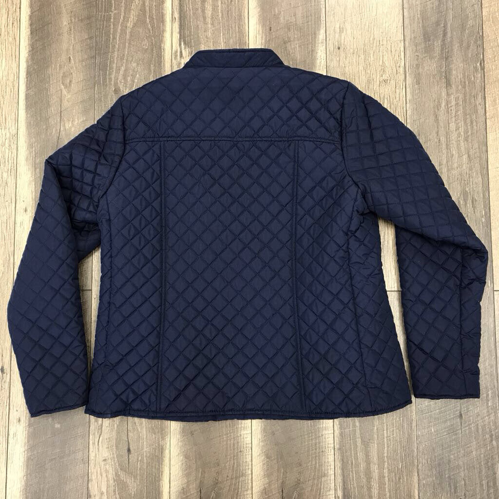 NAVY QUILTED JACKET