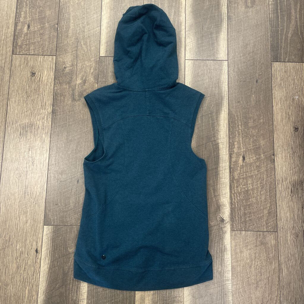 TEAL SLEEVLESS HOODIE