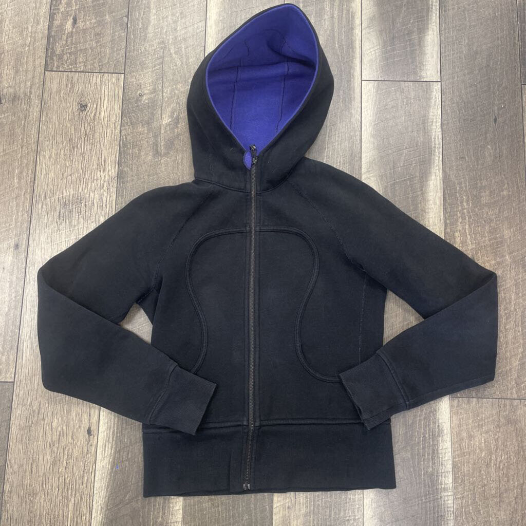 BLK SCUBA ZIP HOODIE
