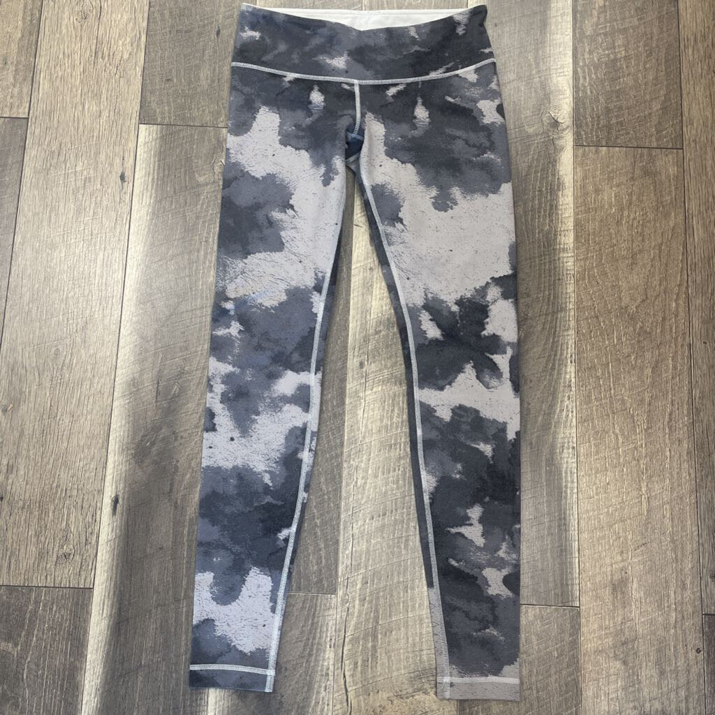 GRAY SPACE DYED CROPPED LEGGINGS