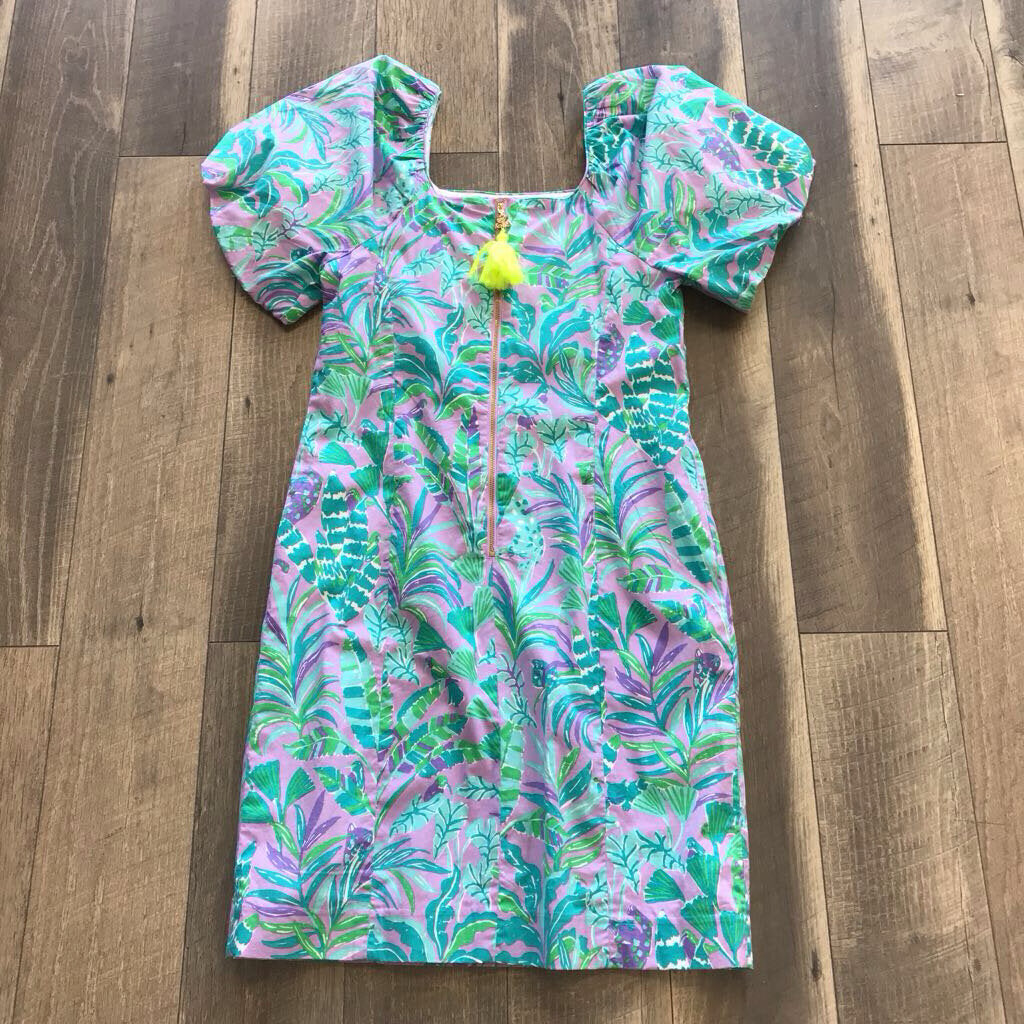 PURPLE IRIS CHASE DRESS- NWT