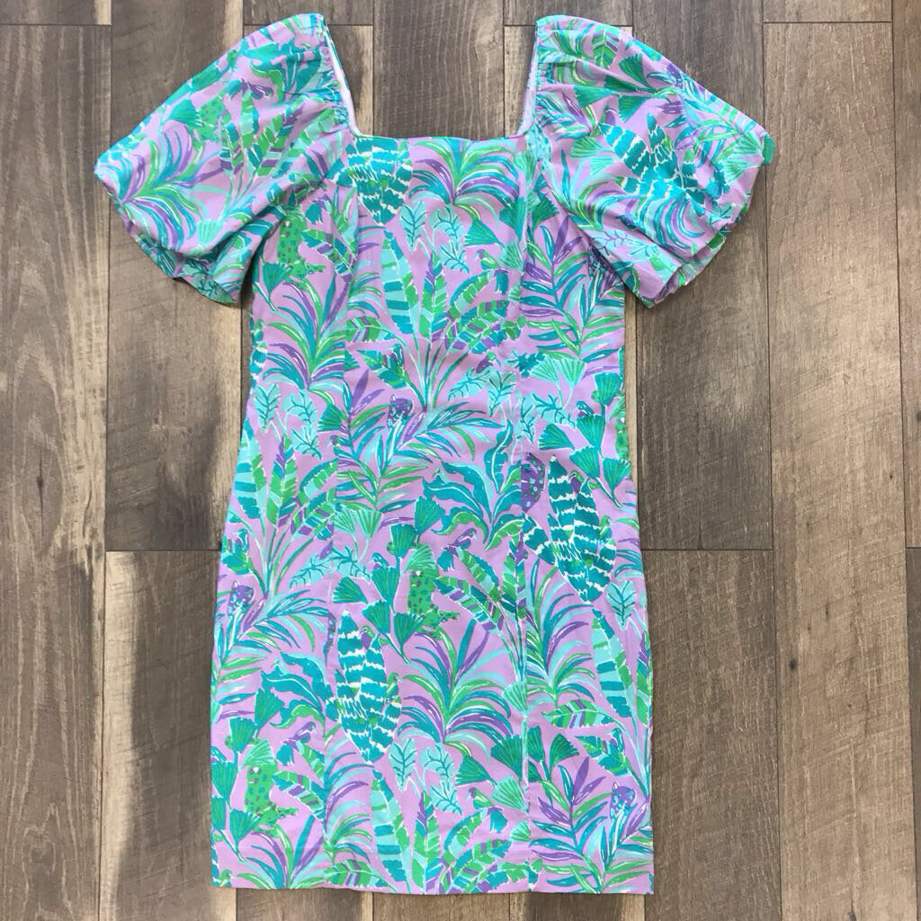 PURPLE IRIS CHASE DRESS- NWT