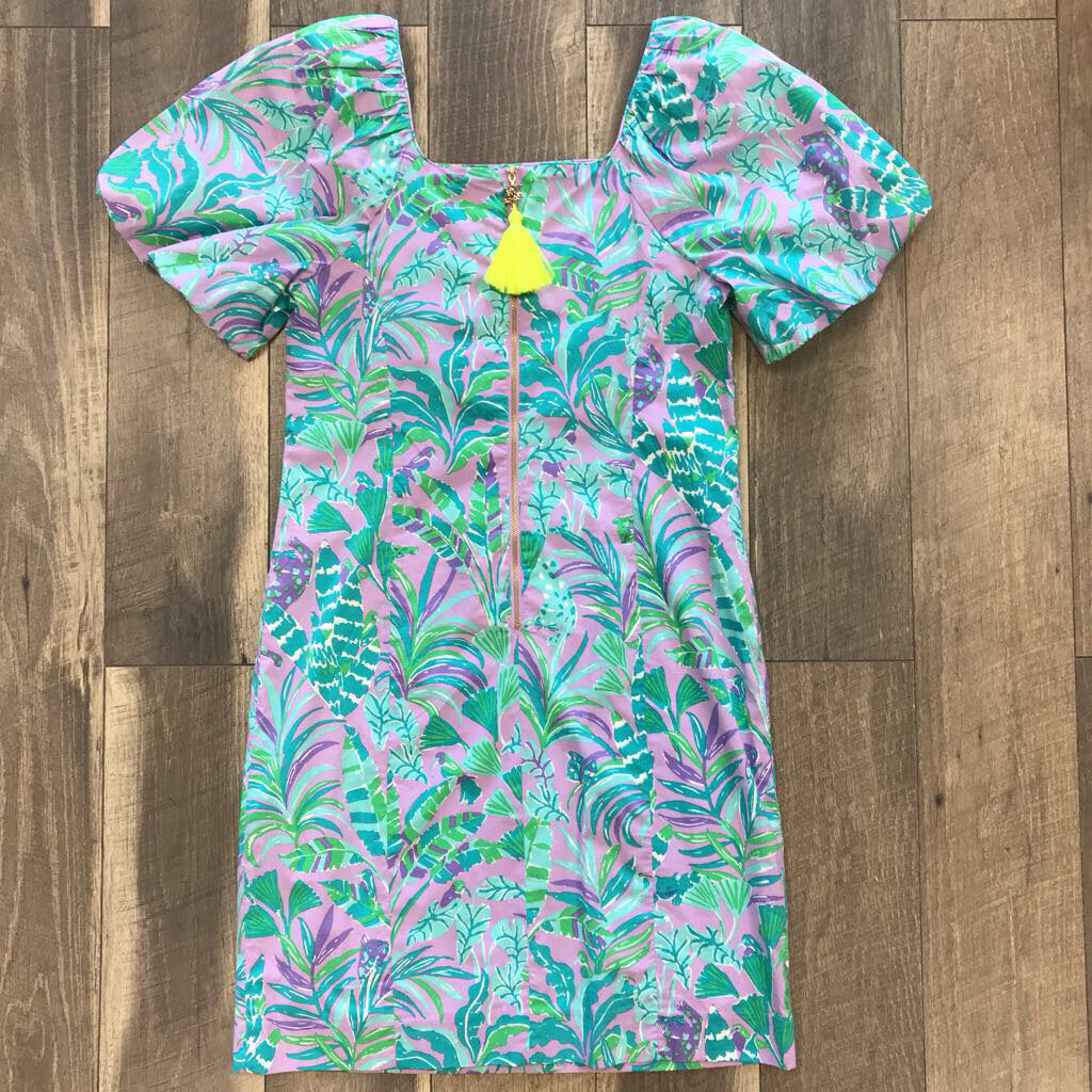 PURPLE IRIS CHASE DRESS- NWT