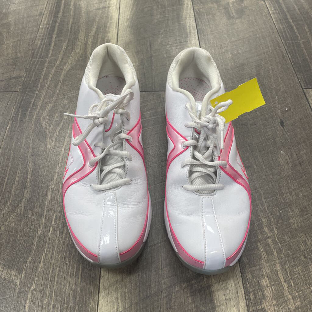 WHITE/PINK GOLF SHOES