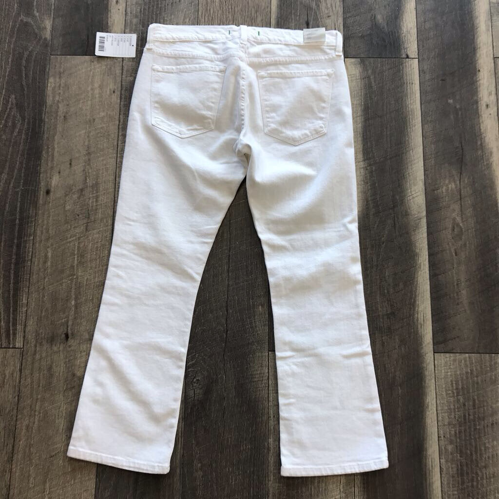 WHITE ANKLE JEAN- NWT