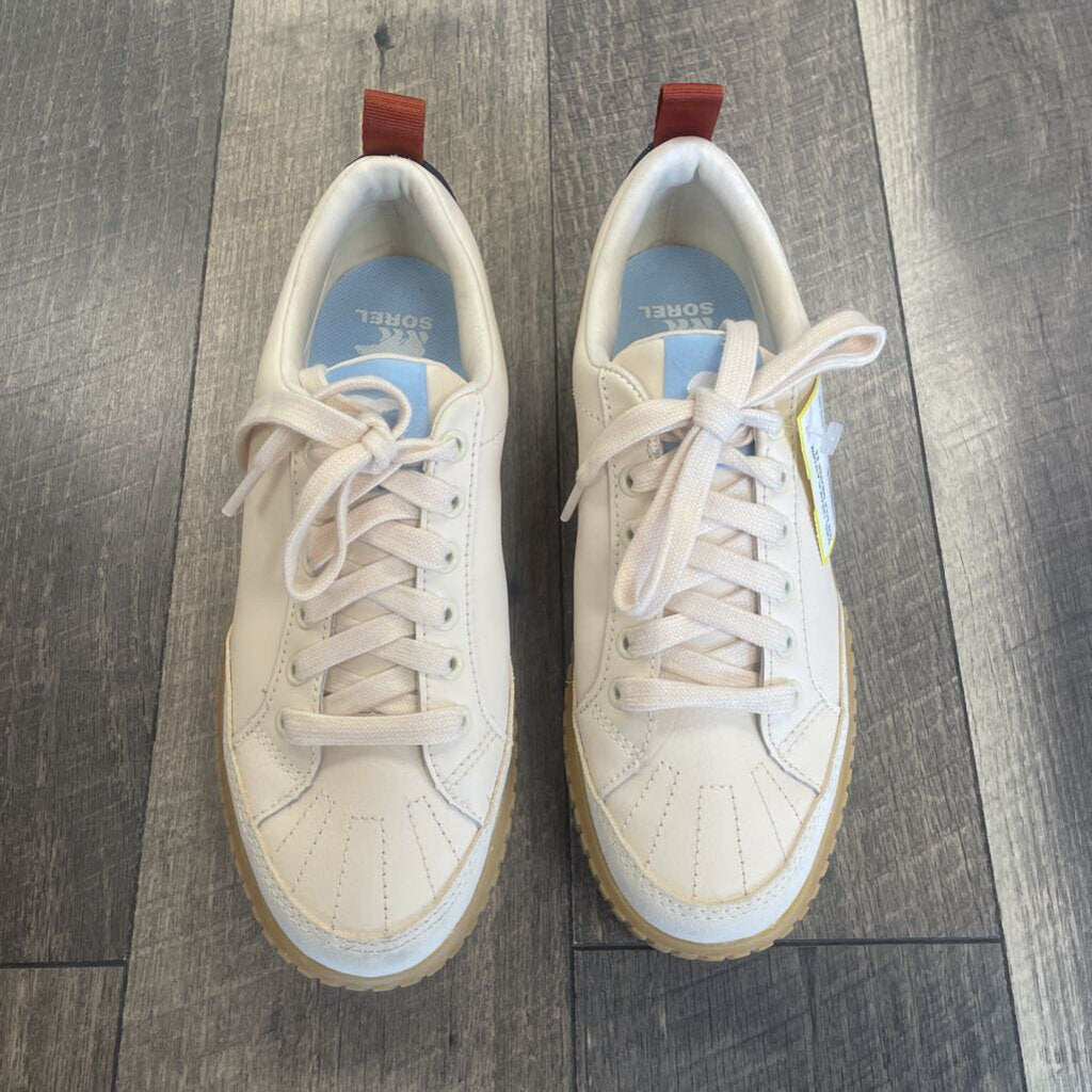 CREAM PLATFORM GUM SOLE SNEAKER