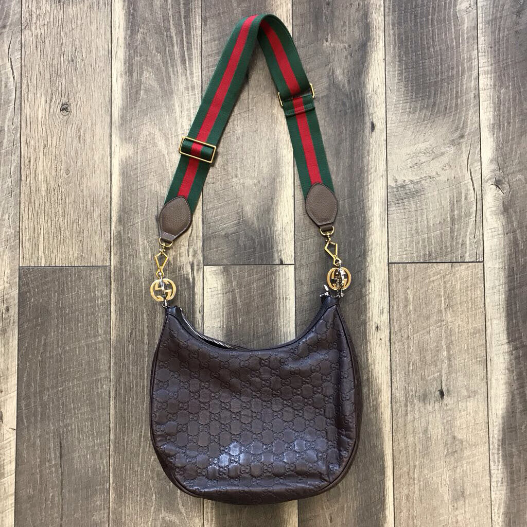 GUCCISSIMA LEATHER BROWN BAG