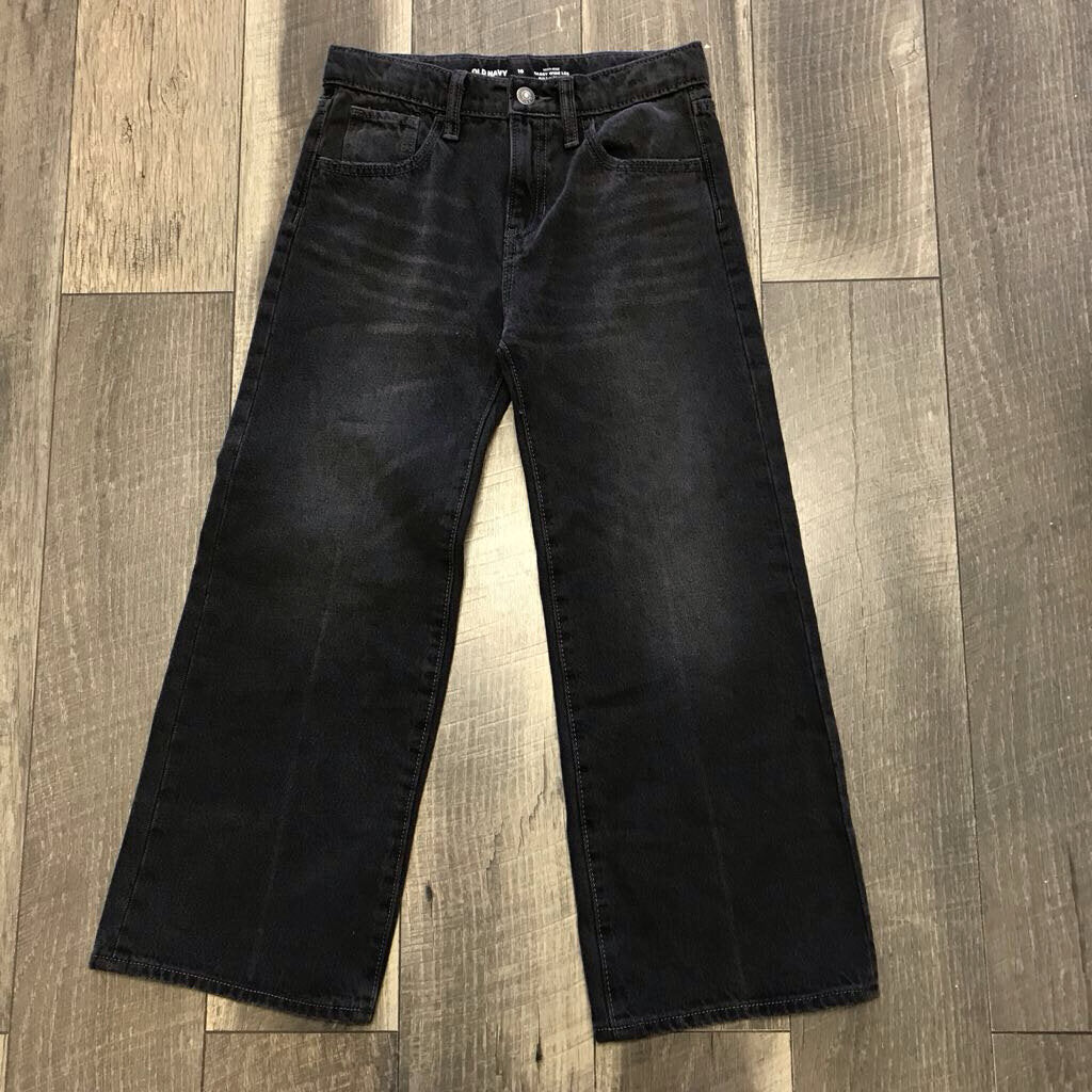 BLK BAGGY WIDE LEG JEAN