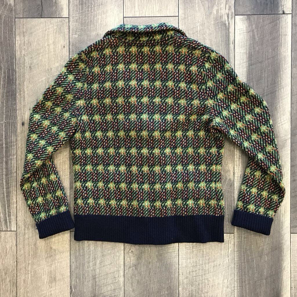 GREEN BUTTON CARDIGAN