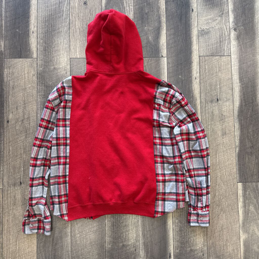 RED VINTAGE NORTH UPCYCLED HOODIE