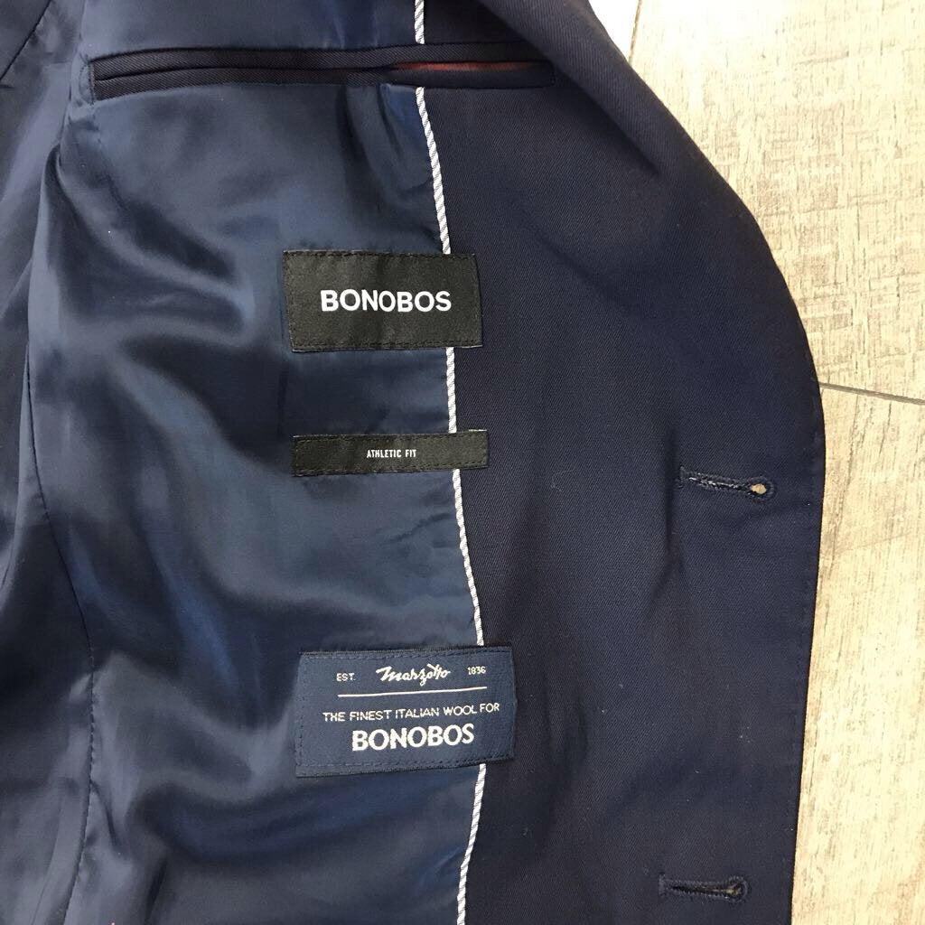 NAVY ATHLETIC FIT BLAZER