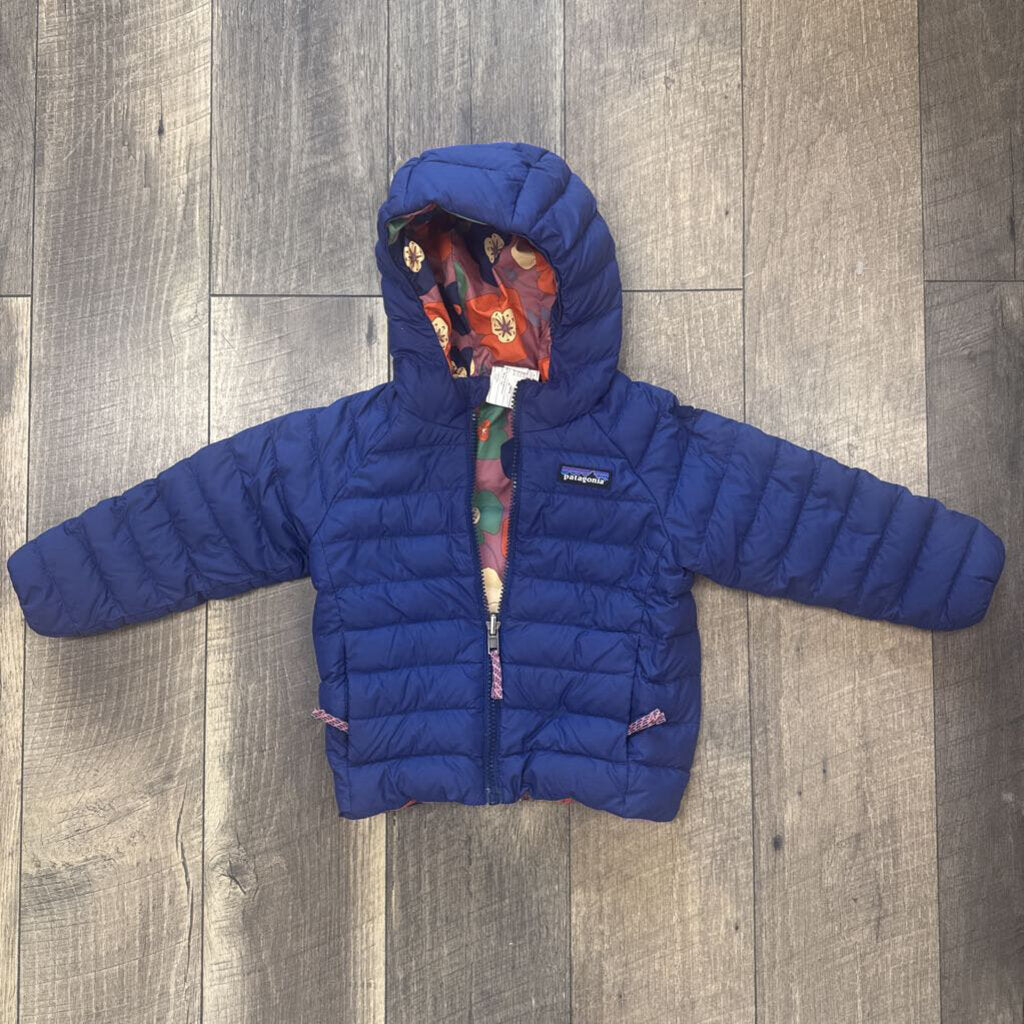 BLUE / FLORALREVERSIBLE JACKET