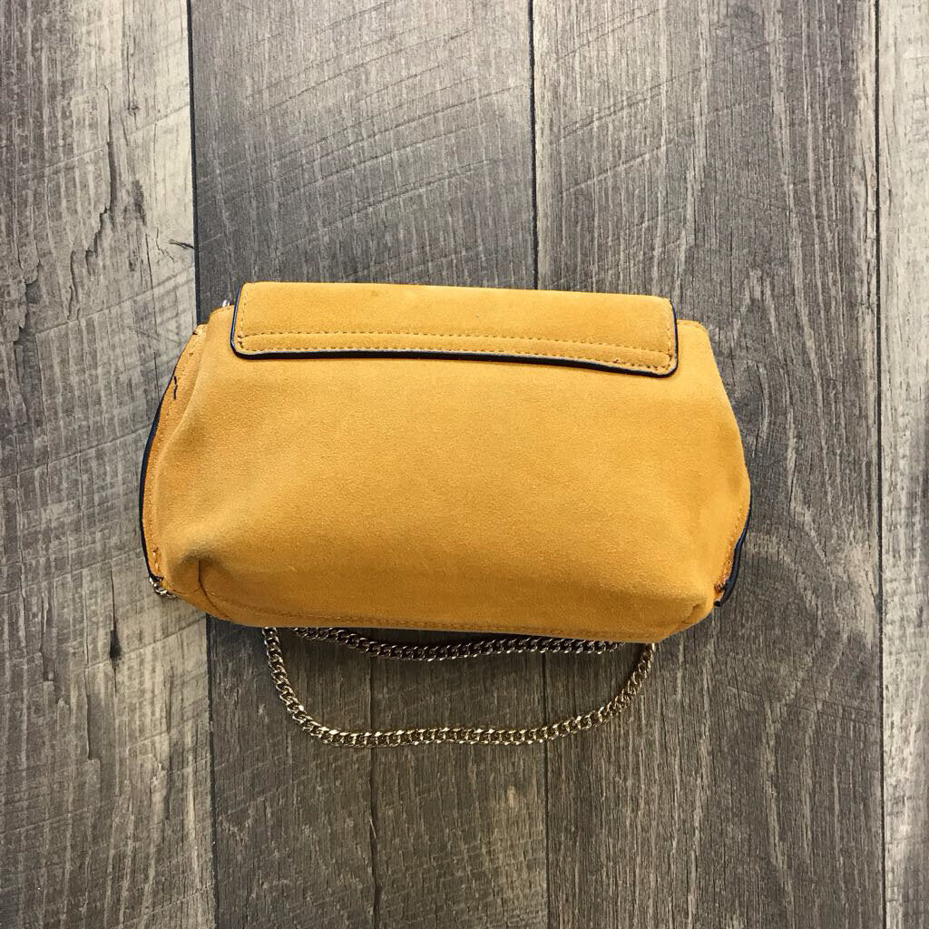 YELLOW SUEDE CROSSBODY