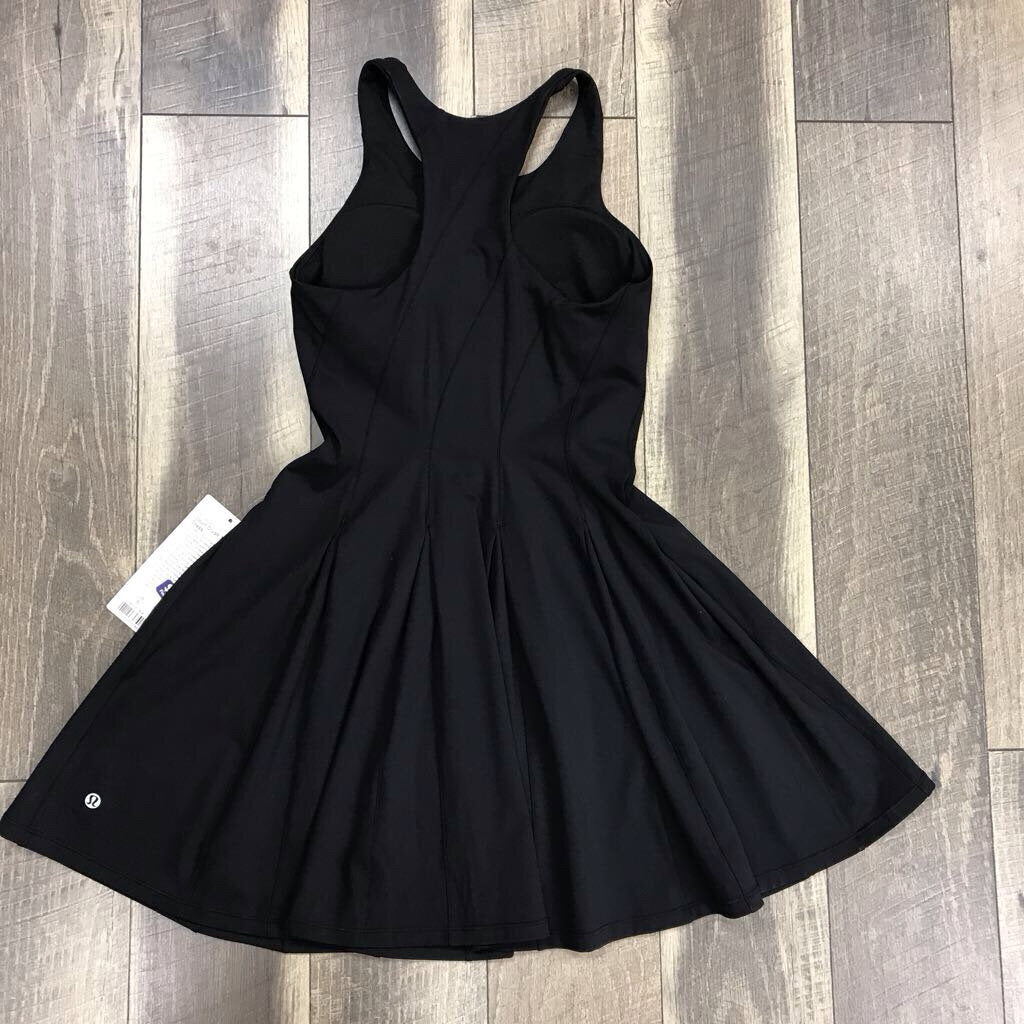 BLK COURT CRUSH DRESS-NWT