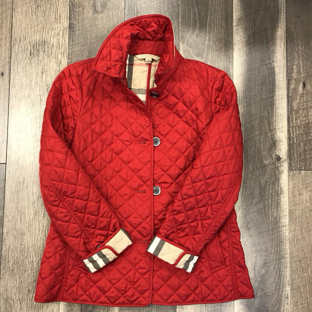 RED QUILTED JACKET