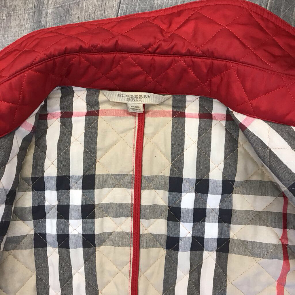 RED QUILTED JACKET