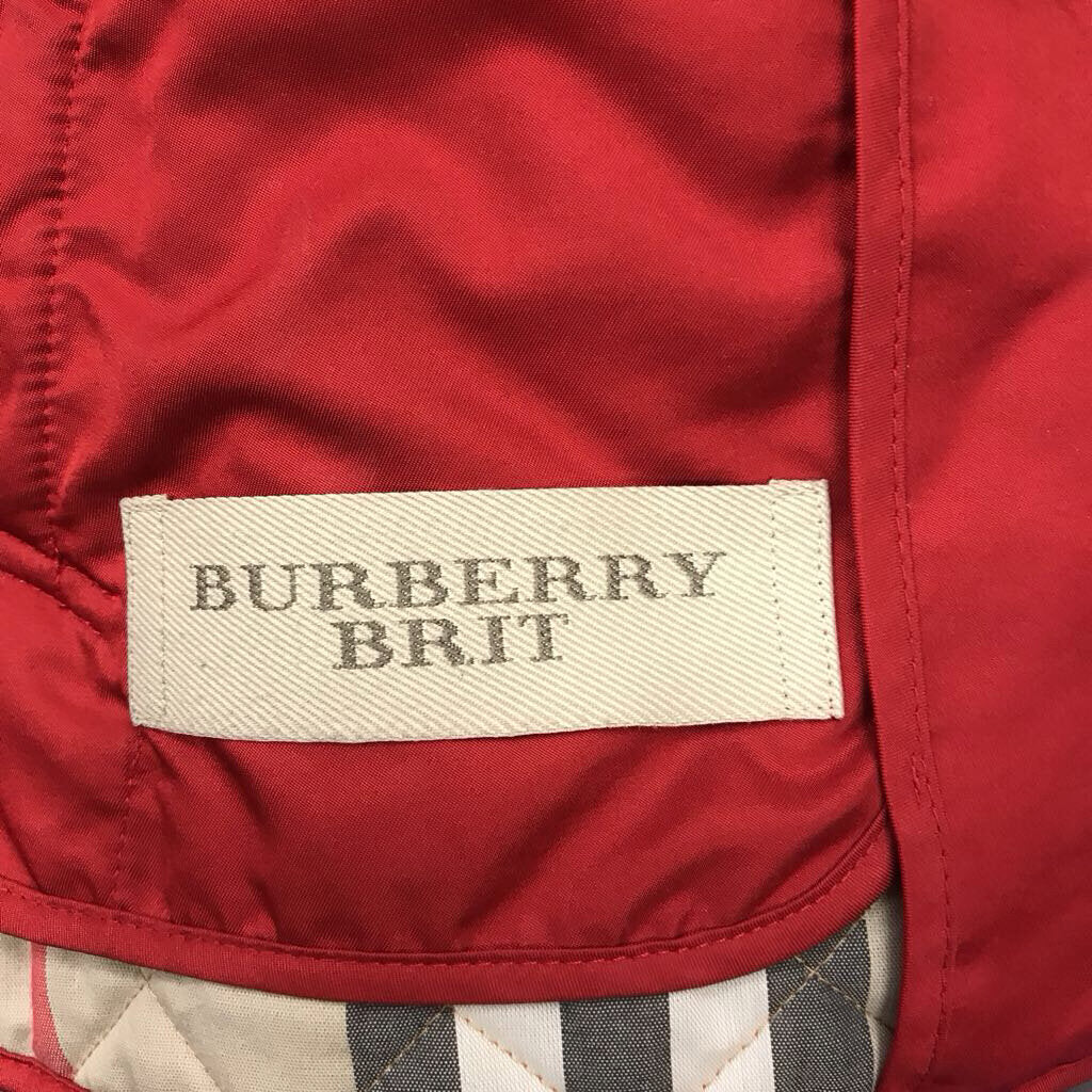 RED QUILTED JACKET