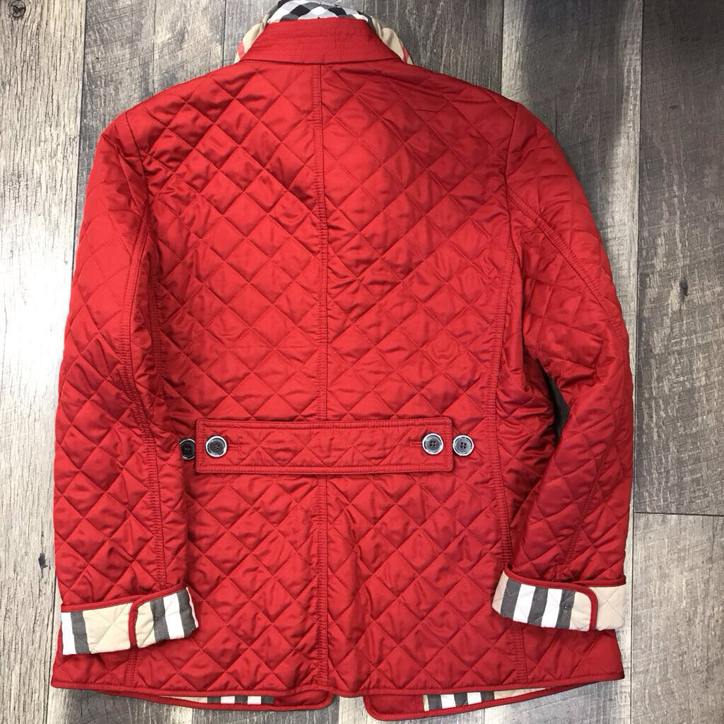 RED QUILTED JACKET