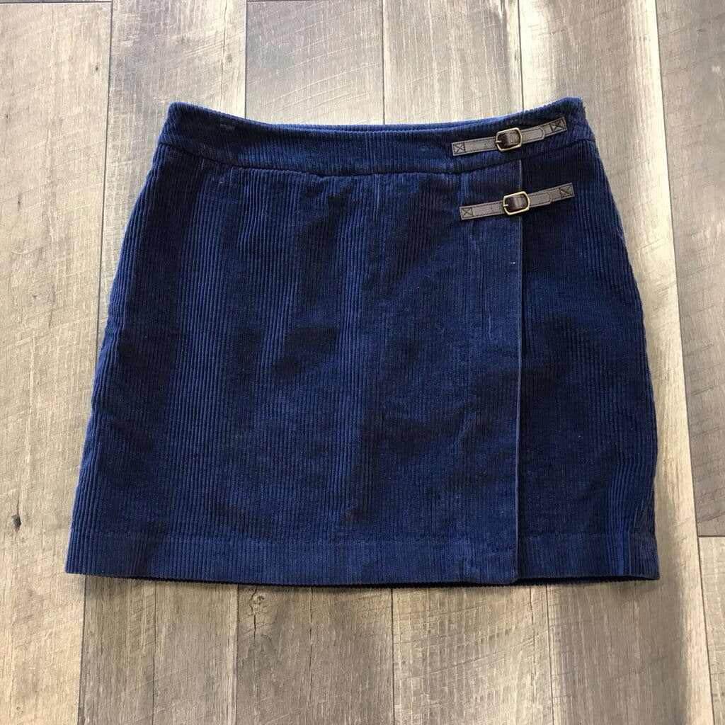 NAVY CORD SKIRT