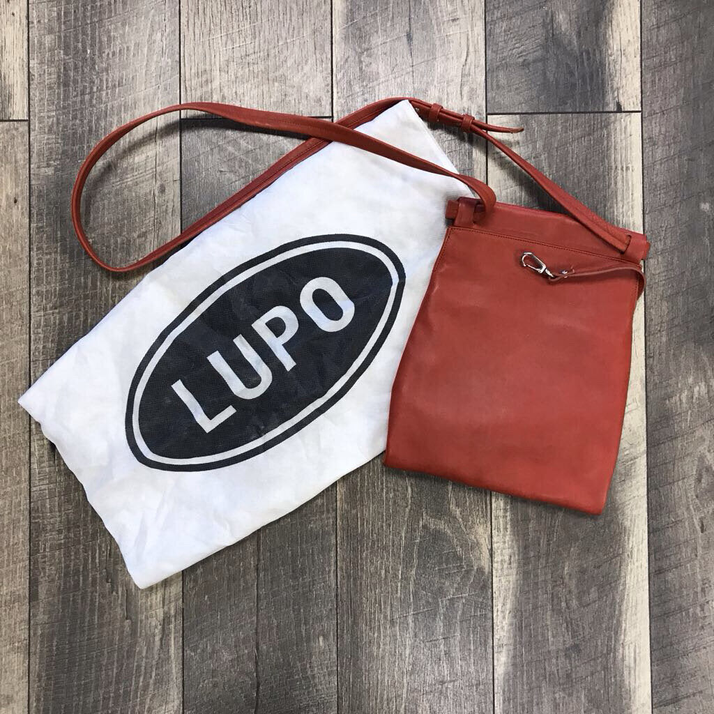 LEATHER ORANGE CROSSBODY