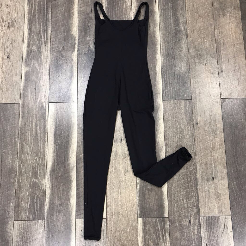 BLACK SKIMS SQUARE NECK BODYSUIT