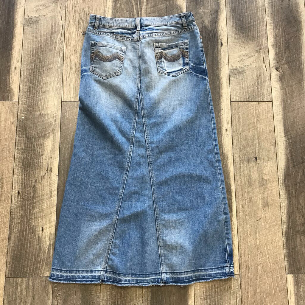 DENIM LONG SKIRT