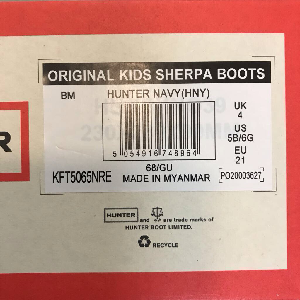 NAVY ORIGINAL KIDS SHERPA BOOTS-NEW