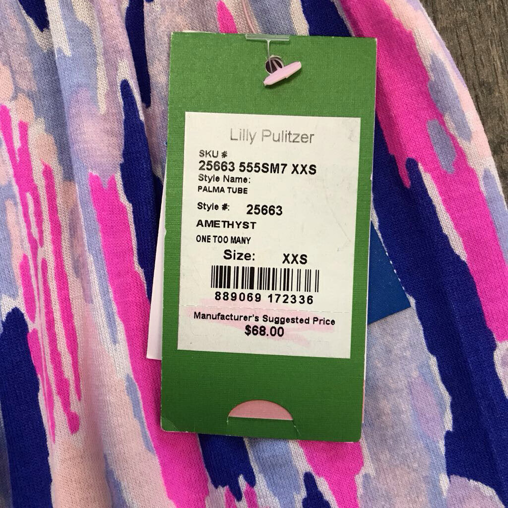 COTTON AMETHYST TUBE TOP-NEW