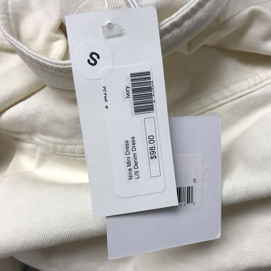 OFF WHITE JEAN DRESS-NWT