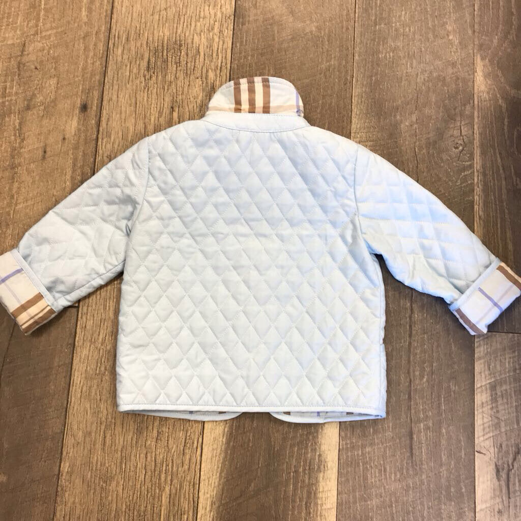 LIGHT BLUE QUILTED JACKET