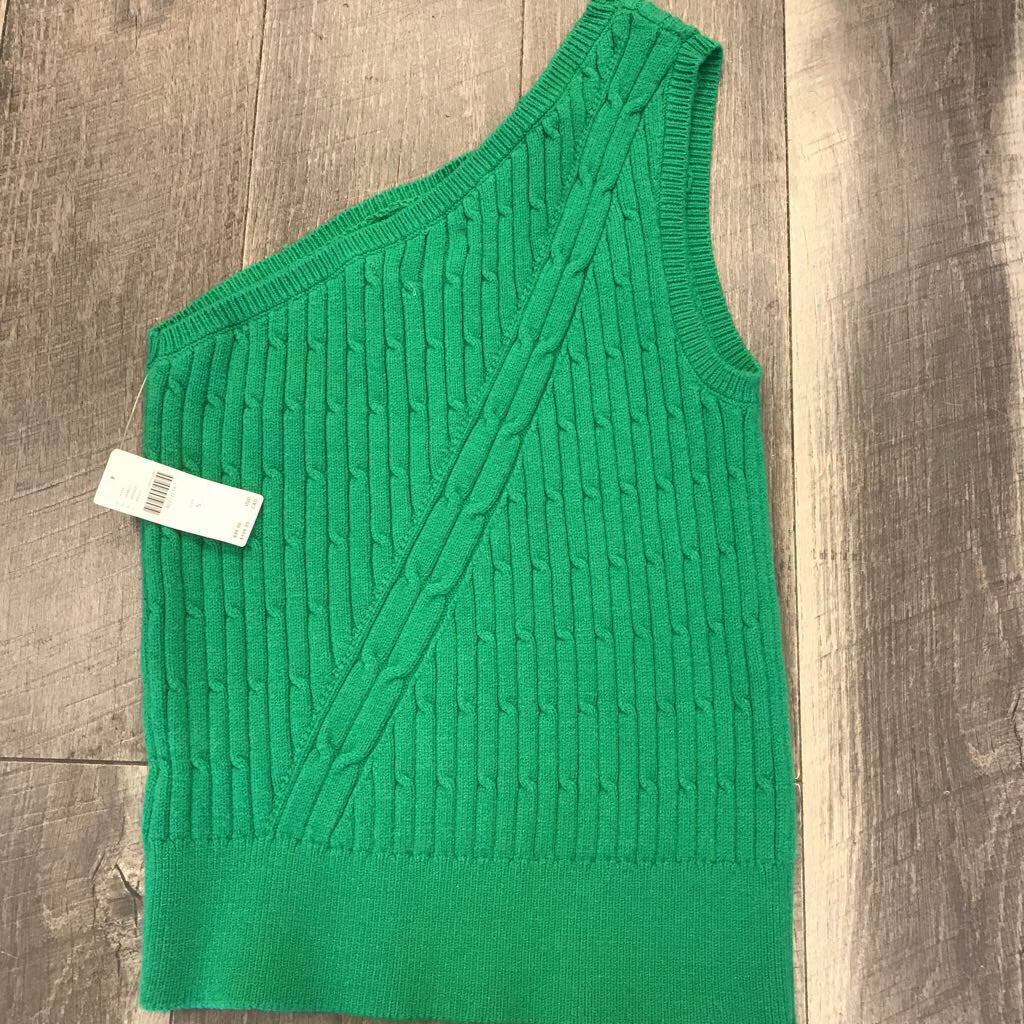 GREEN KNIT TANK- NWT