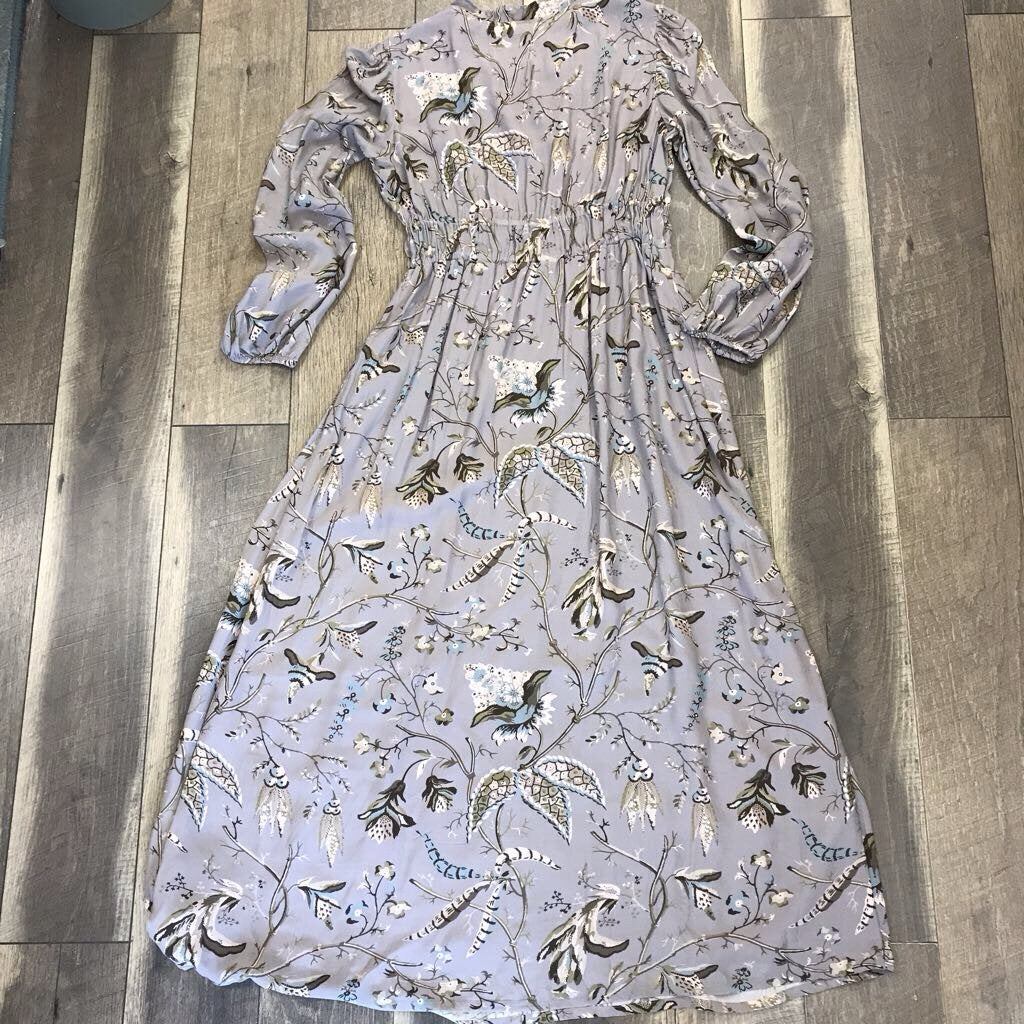 AINIKA PRINT MACAWS MAXI DRESS