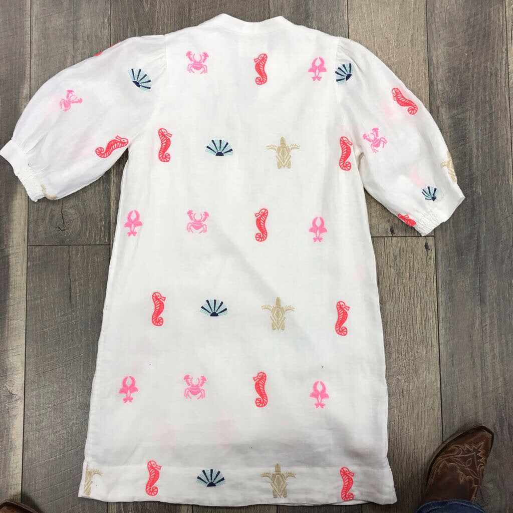 MIALEIGH LINEN CONCH DRESS