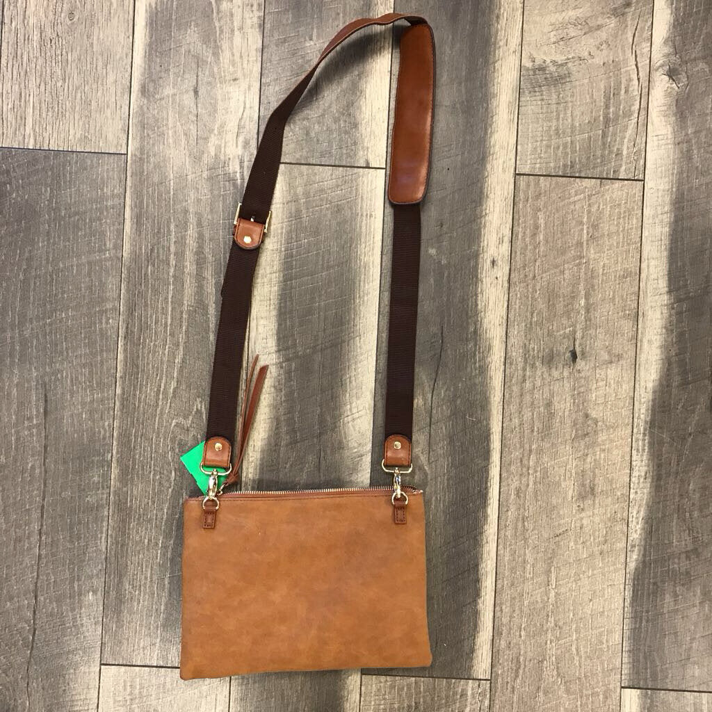 BROWN O RING CROSSBODY