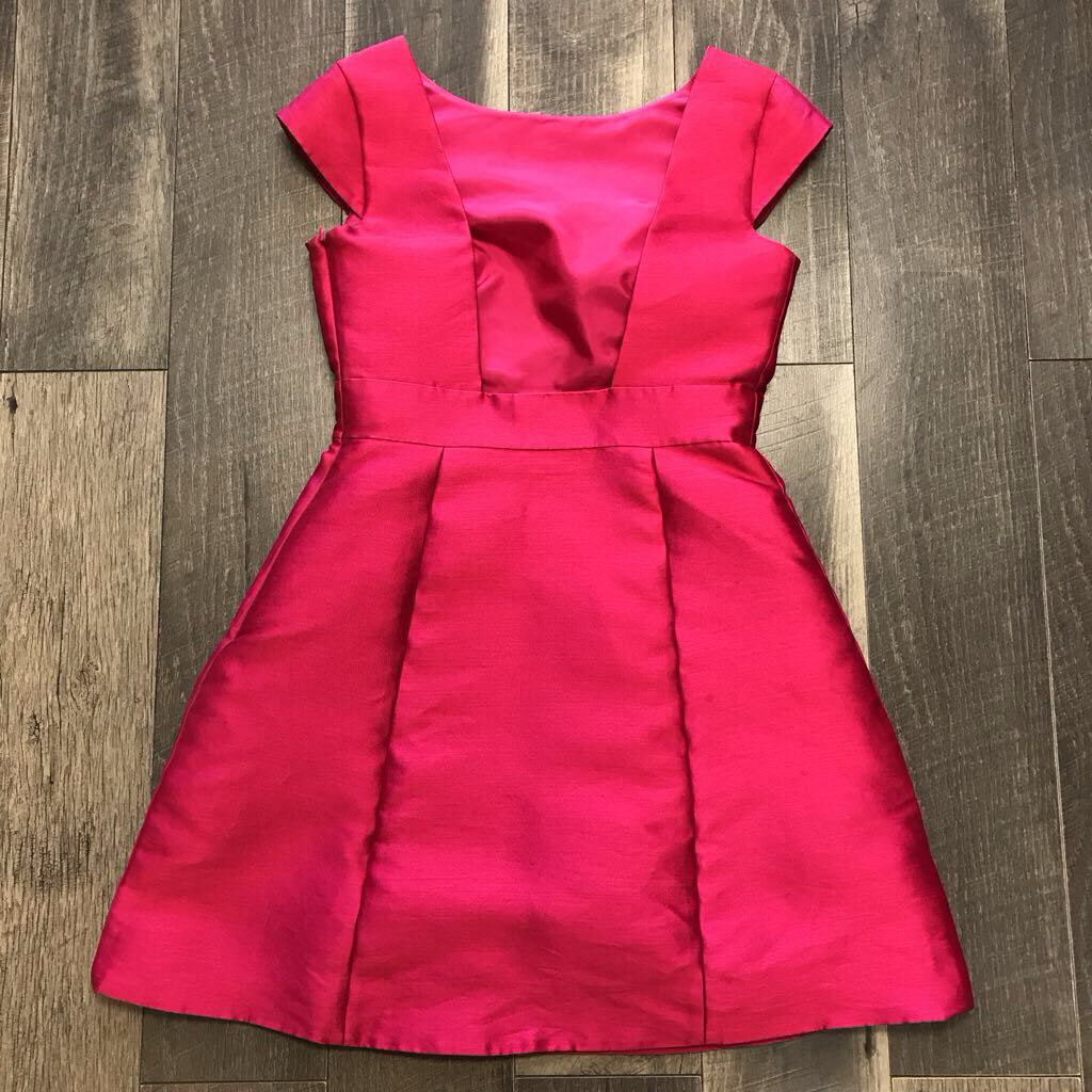 HOT PINK CAP SLEEVE DRESS