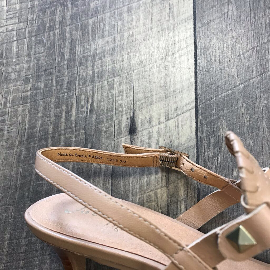 NUDE HEEL SANDALS