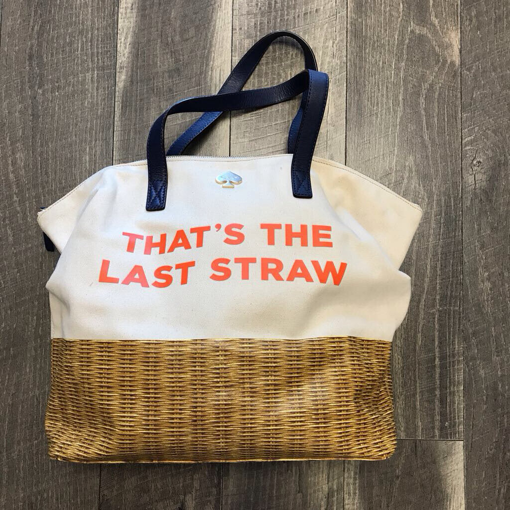 THATS THE LAST STRAW DAY TRIP TOTE