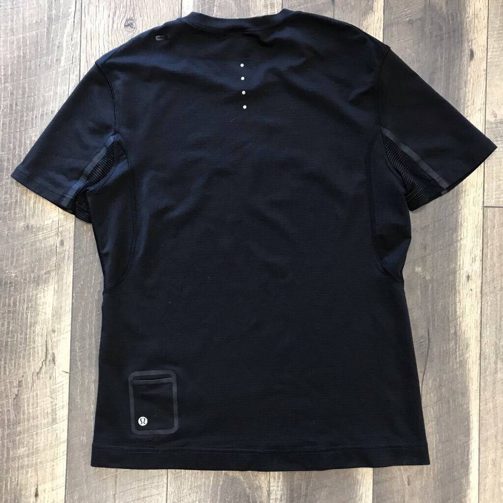 MENS BLK ACTIVE TEE
