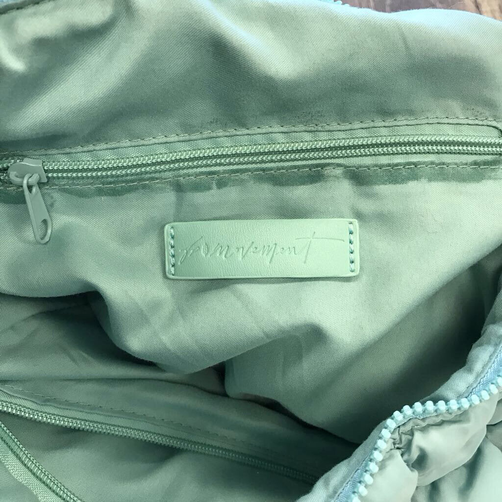 TEAL QUILTED HOBO BAG