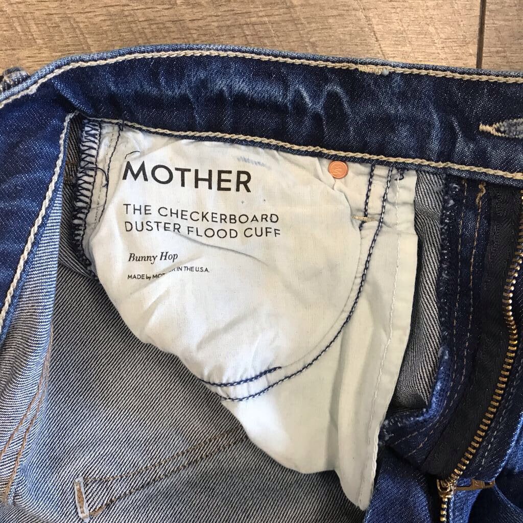 BLUE CUFFED JEAN
