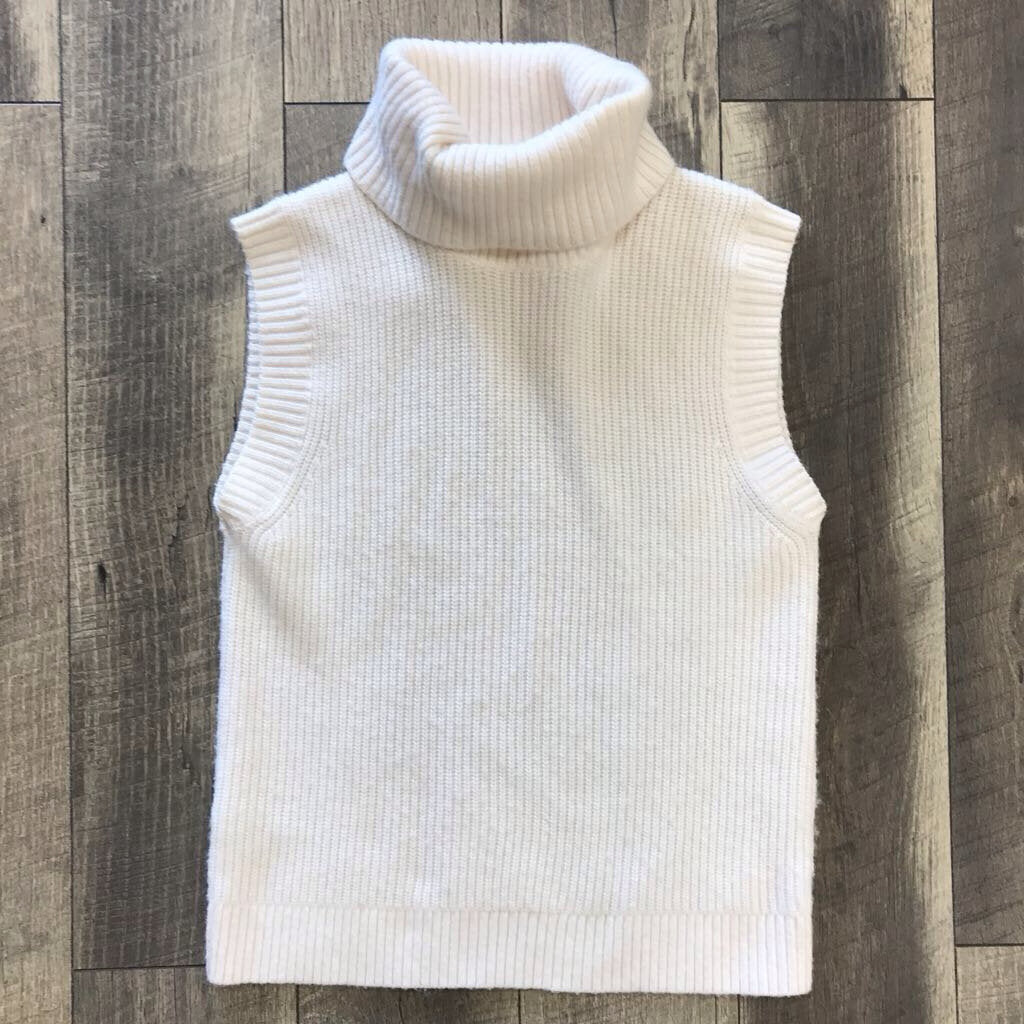 CREAM KNIT TURTLENECK TOP