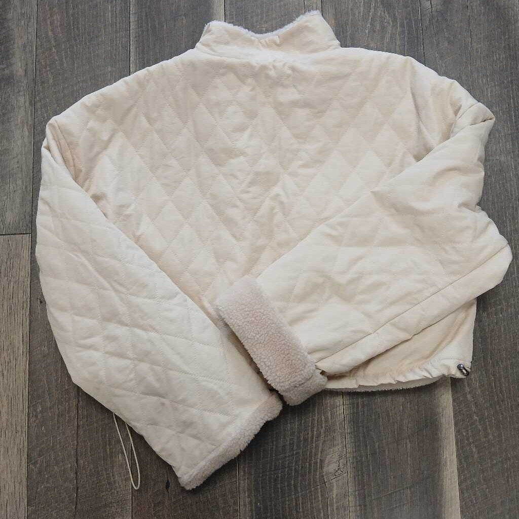 CREAM QUILTED JACKET