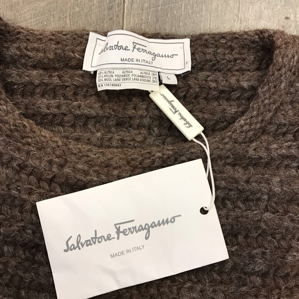BROWN ALPACA SWEATER-NWT